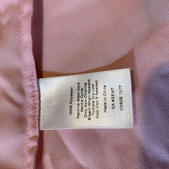 Talbots Woman Pink Balloon Sleeves Blouse Plus Size 1x - Picture 7 of 9